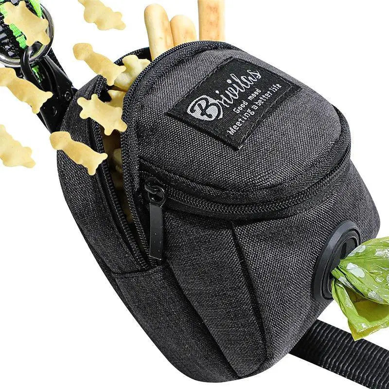 Dog Training Treat Bag With Poop Bag Dispenser Pockets