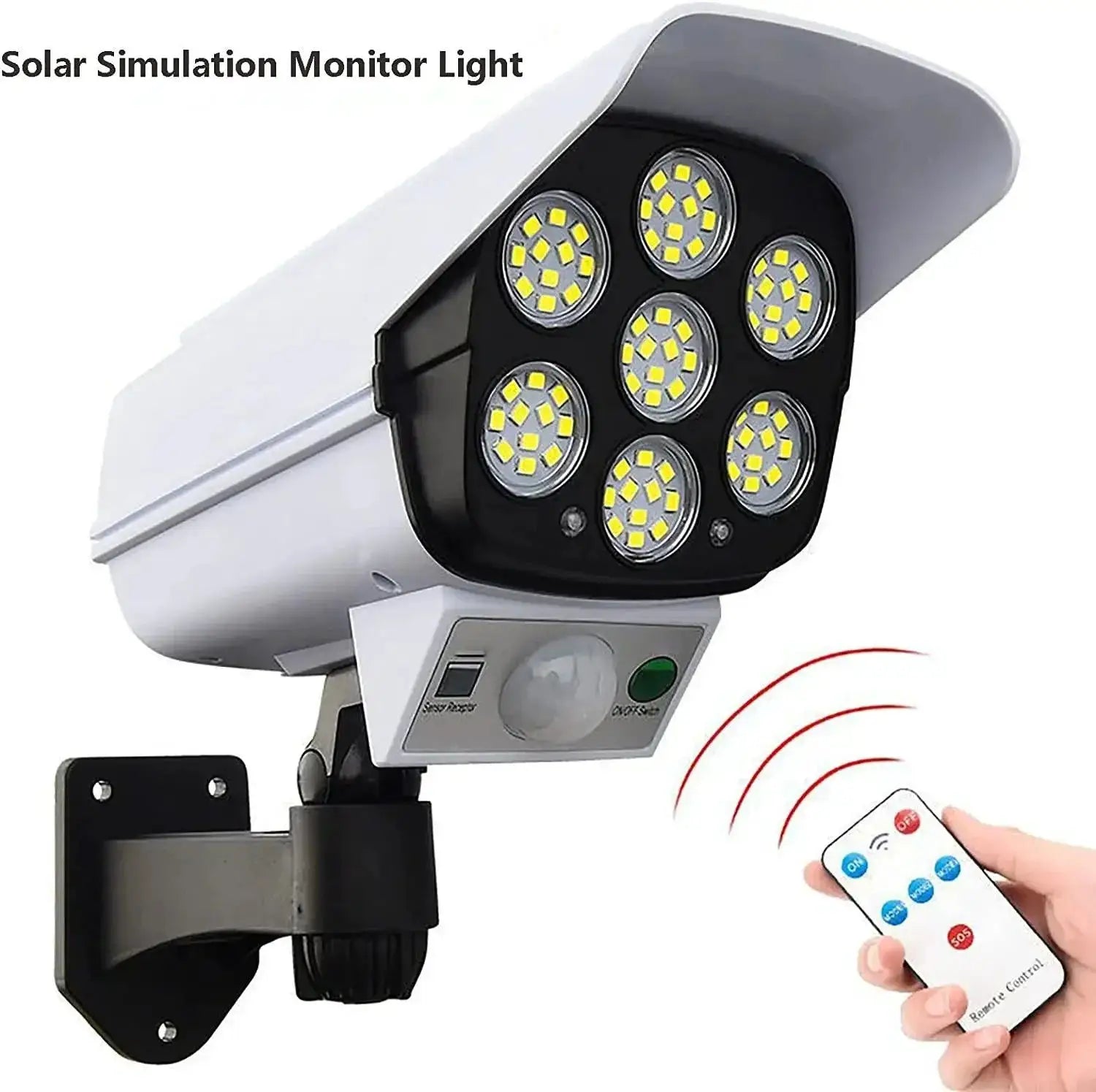 Solar Powered Wall Lamp Intelligent Remote Control