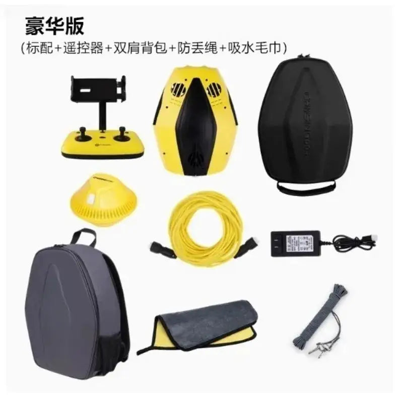 4K Underwater Drone with Robotic Arm Ai Vision Lock 360 Omnidirectional Movement 100m Diving Underwater Rov