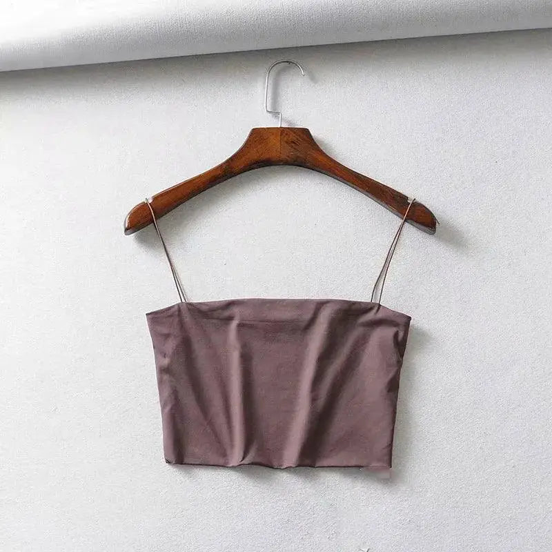 Sultry Summer Vibes Womens Elastic Crop Top Beach Ready Now