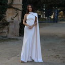 Elegant Satin Gown for Women Evening