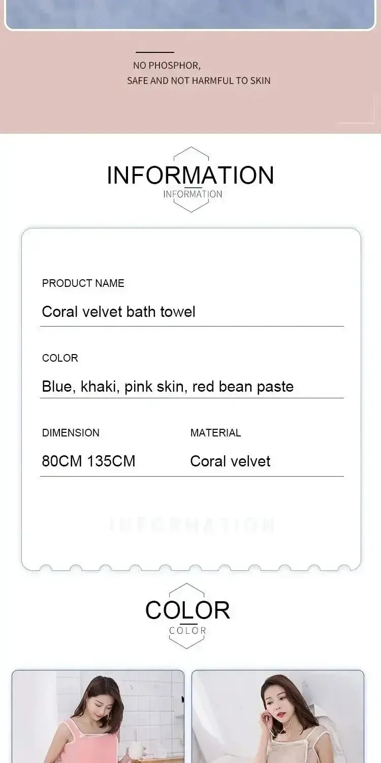 Wearable Bath Towel for Women Fast Dry — product view 14