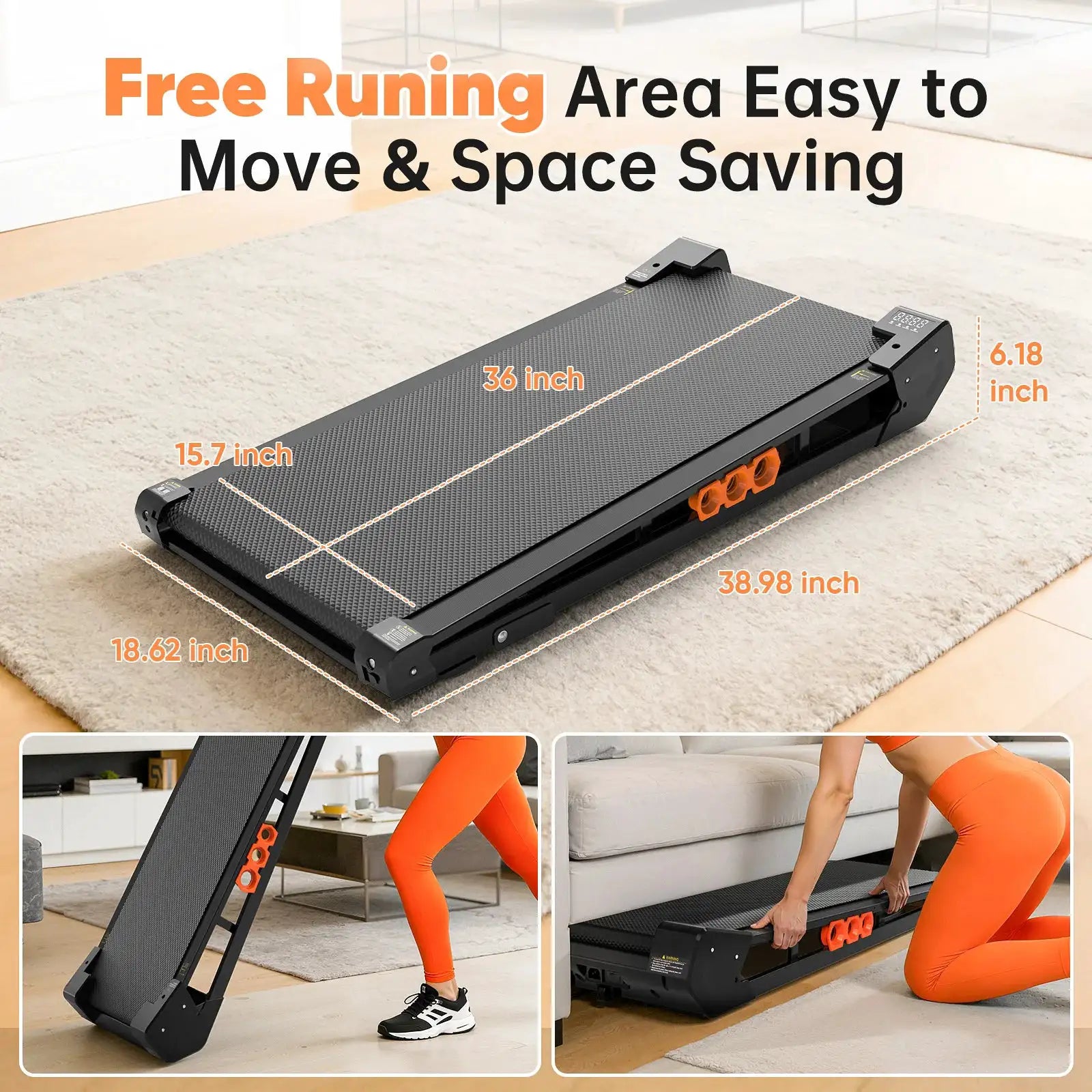 AKLUER Walking Vibration Pad with Incline, Low Noise Treadmill with Remote Control, 300lbs Capacity, 2.5HP Servo Motor, 4 Vibration Modes, Wider Belt Area, LED Display, Symmetrical Safe Design, Lightweight 13KG Easy Storage,