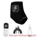 12 modes and 36 gears Heated Ankle Foot Massager - Rechargeable EMS Muscle Stimulator With Red Light For Deep Pain Relief
