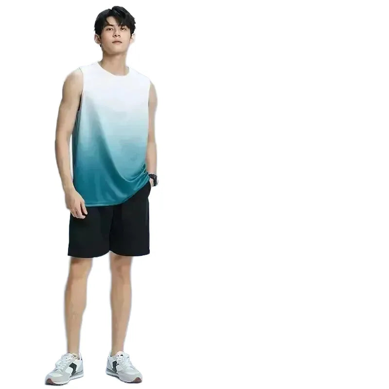 Mens Ice Silk Quick-Dry Vest for Gym — product view 1