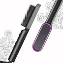 Hair Straightener Brush - Fast Ceramic Heating.