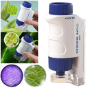 Handheld Microscope Mini Pocket Microscope Kit 60-120x LED