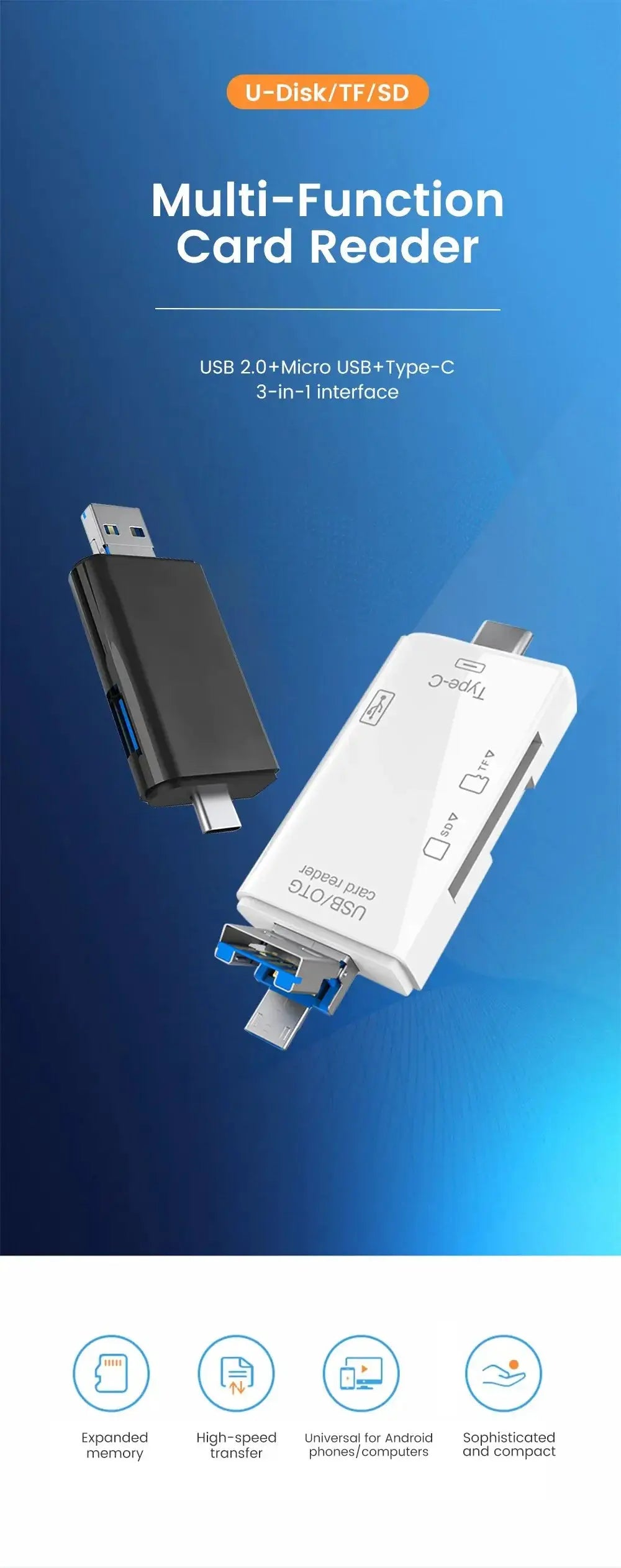 Usb Card Reader for Mobile Data — product view 9