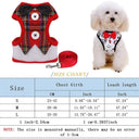 Festive Bowtie Pet Harness for Small to Medium Pets