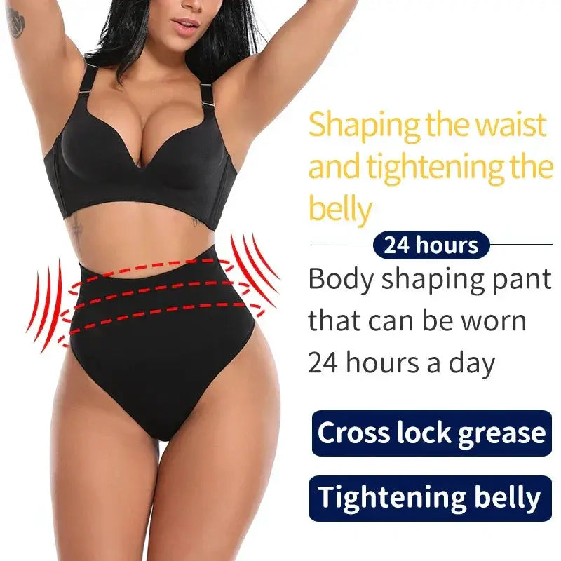 High Waist Tummy Control Thongs Slimming Shapewear Comfort