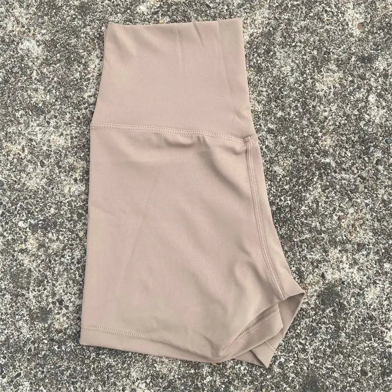 Plus Size High Waist Yoga Shorts - Stretchy — product view 15
