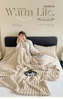 Cozy Warm Throw Blanket for Sofa and Bed