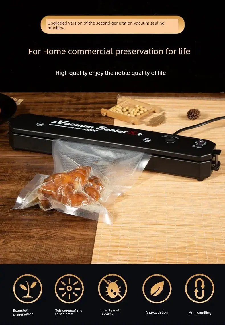 Compact Vacuum Sealing Machine Automatic Home Food Saver - OurLum.com