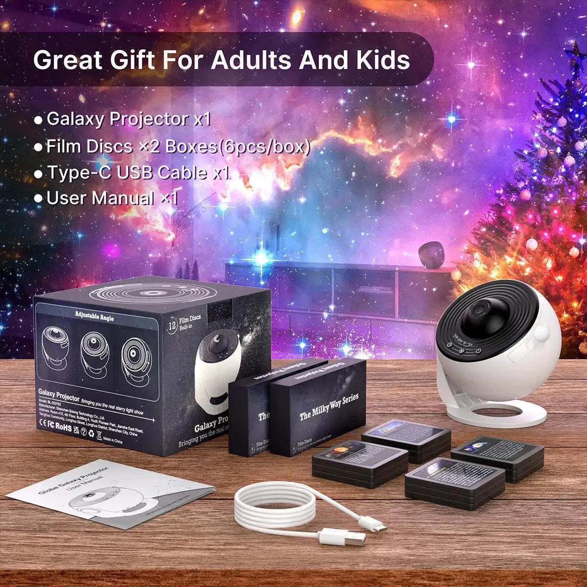 13 In 1 Galaxy Projector Aurora Night Light For Kids Adults