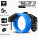 Secure Combination Bike Cable Lock