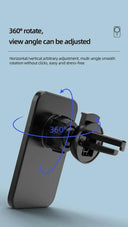 15W Magnetic Car Charger TypeC Wireless Charger Mount Holder