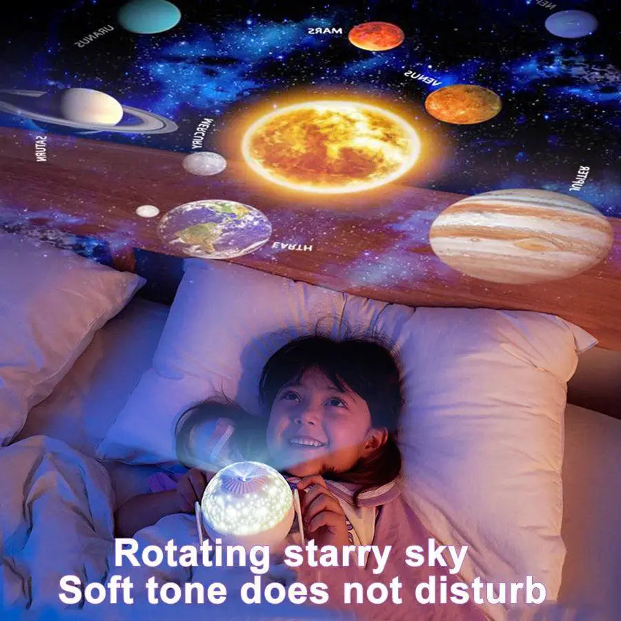 Starry Night Galaxy Projector 360 Degree Kids Night Light
