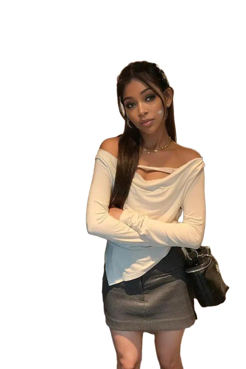 Urban Elegance Off Shoulder Tee Women — product view 1