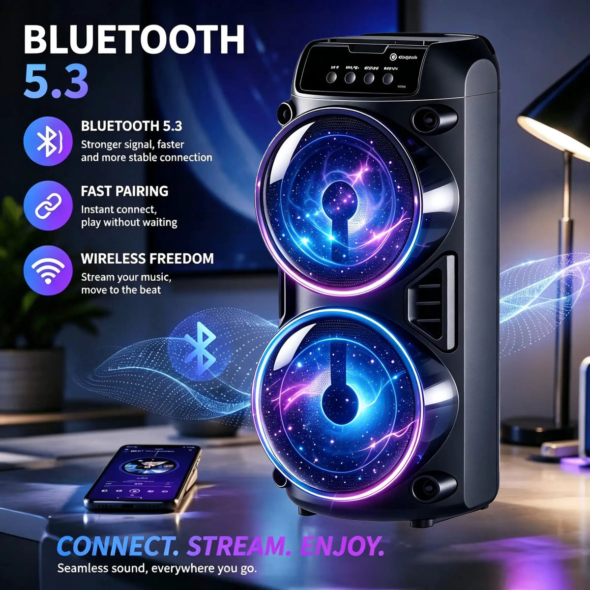 Large Portable Bluetooth Speaker — product view 8