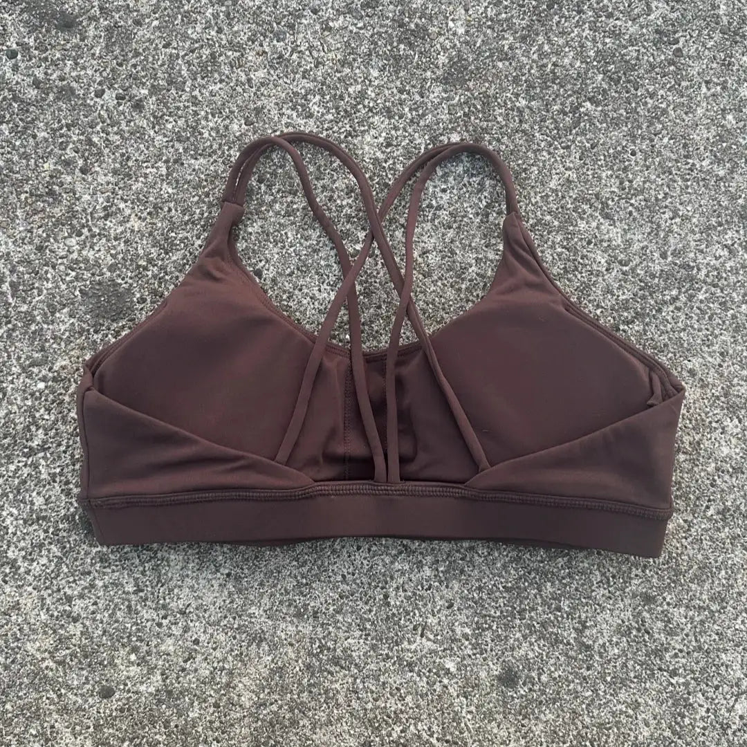 Solid Color Cross Fitness Bra Soft High Strength Women Tight Sport Top Comprehensive Training Gym Yoga Underwear With Chest Pad