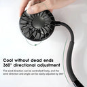 Rechargeable Neck Fan With 3 Speeds Hands Free Portable Travel Stay Cool