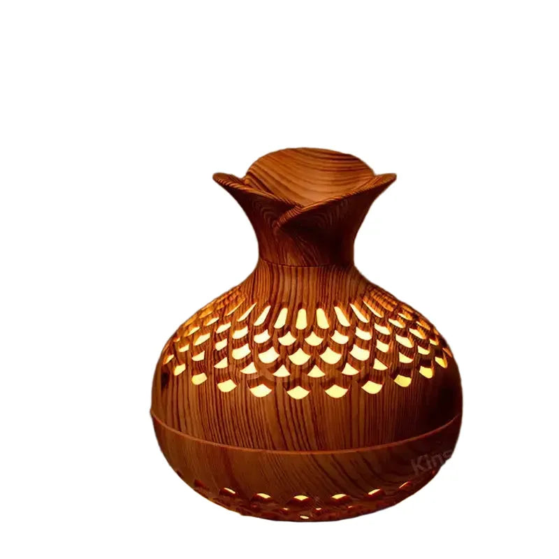 Wood Grain USB Aromatherapy Diffuser With RGB Lighting — product view 1