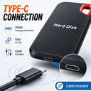 Mini Portable External Hard Drive SSD Type-C Backup Drive