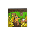 Yellow Anime Cartoon This Is Fine Hound Dog Enamel Pin
