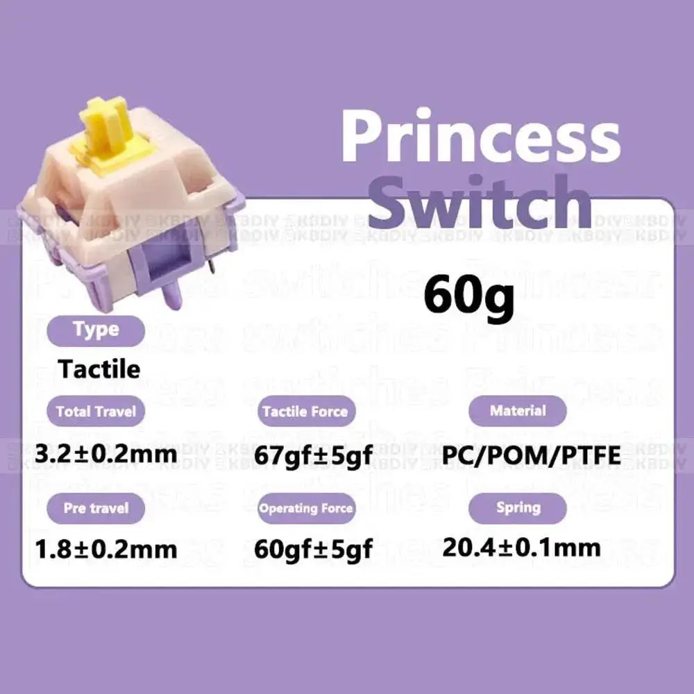 Princess Switch Tactile HiFi Mechanical Keyboard Switches