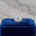 Sparkling Flower Moissanite Ring