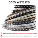 WS2812B WS2815 WS2813 RGBIC LED Strip Addressable Lights 5V 12V Vivid Colors