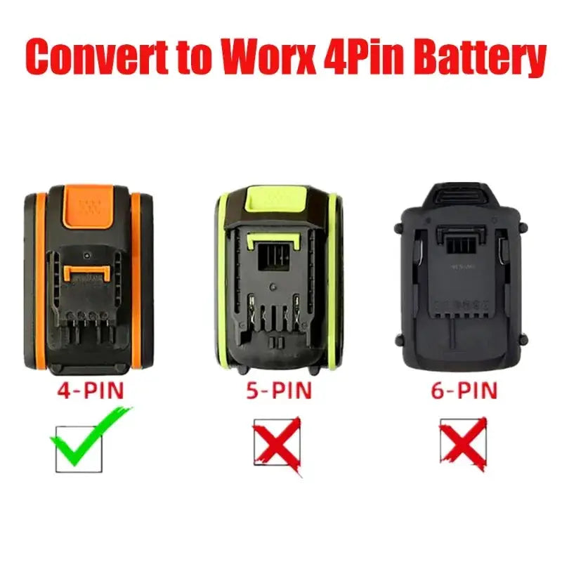 MT18Worx Multi Brand 18V Battery Adapter For Worx Tools