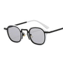 Retro UV400 Small Square Sunglasses with Metal Frame Fashion