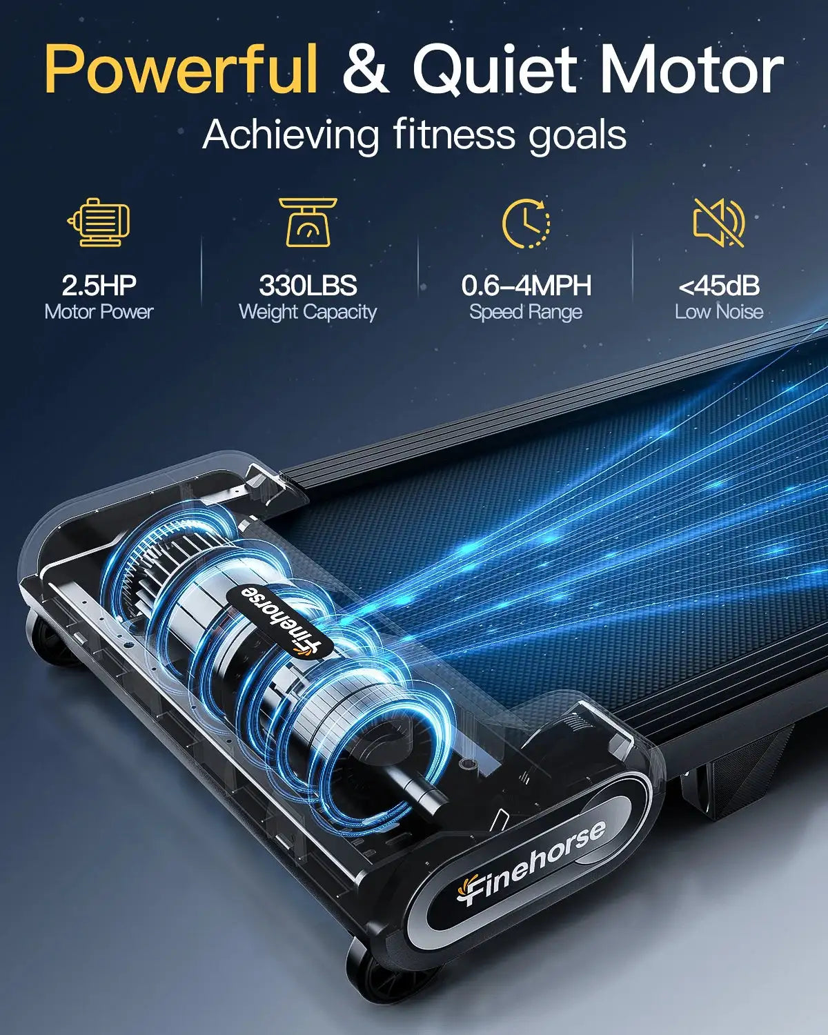 Akluer 13% 6-Level Walking Pad with Auto Incline - Treadmill with Auto Incline and Remote Control, 330Lbs Capacity Portable Under Desk Treadmill for Home Office, LED Display