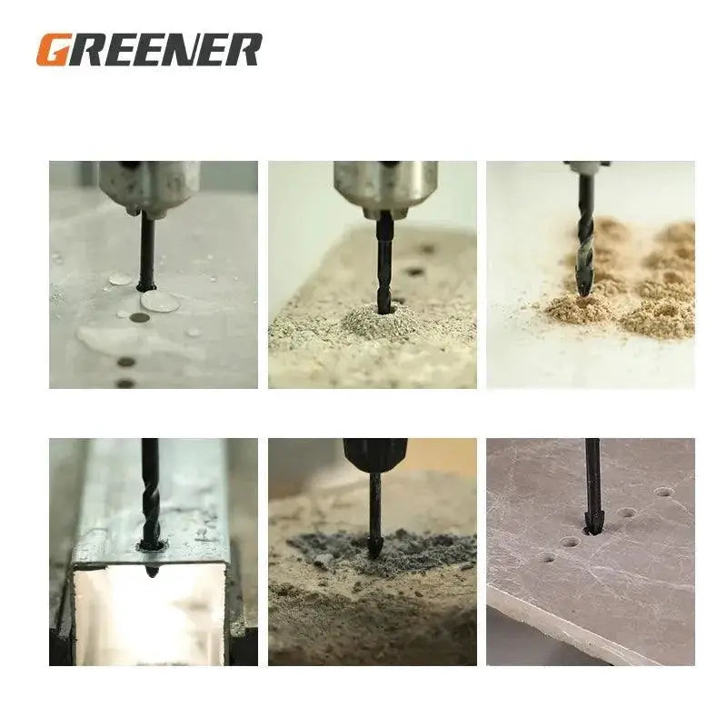 Greener Four Blade Hex Tile Drill Bits Set Premium Quality