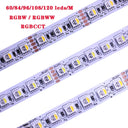 4In1 RGB LED Strip 12V 24V RGBW RGBWW RGBCCT Mood Lighting Tape 60 84 96 LEDs