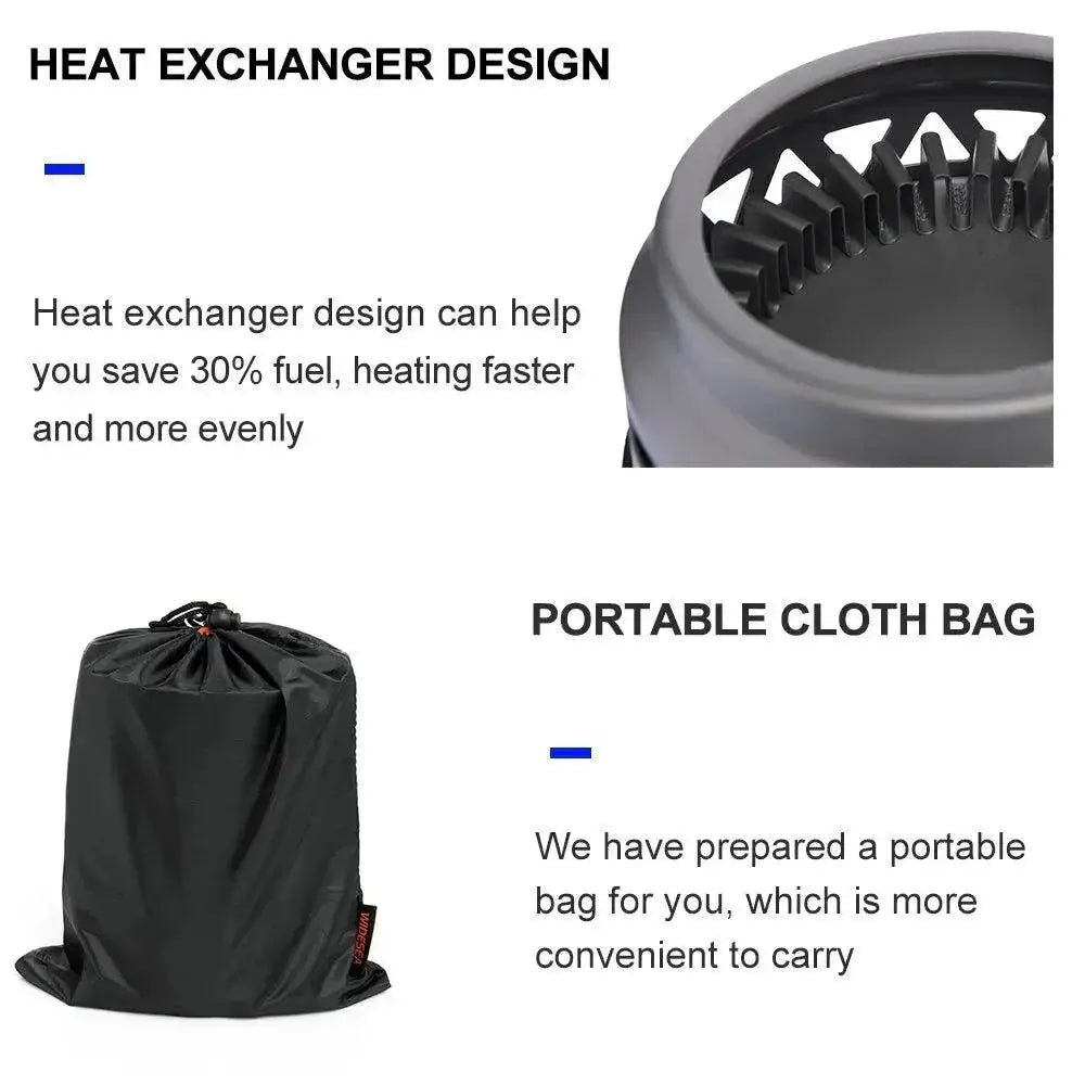 Outdoor Gas Stove Cooking Set With 1800ml Pot For Camping