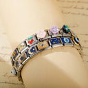 Hapiship New Fashion Women Girls Glaze Rose Flower Bracelet