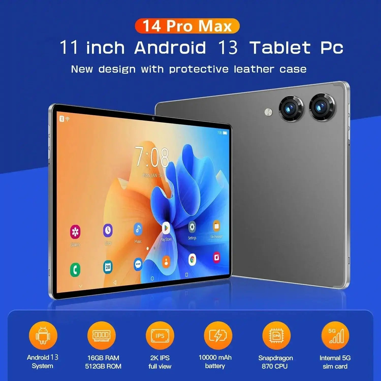 2024 14 Pro Max 5G Android Tablet 16GB RAM 512GB Storage