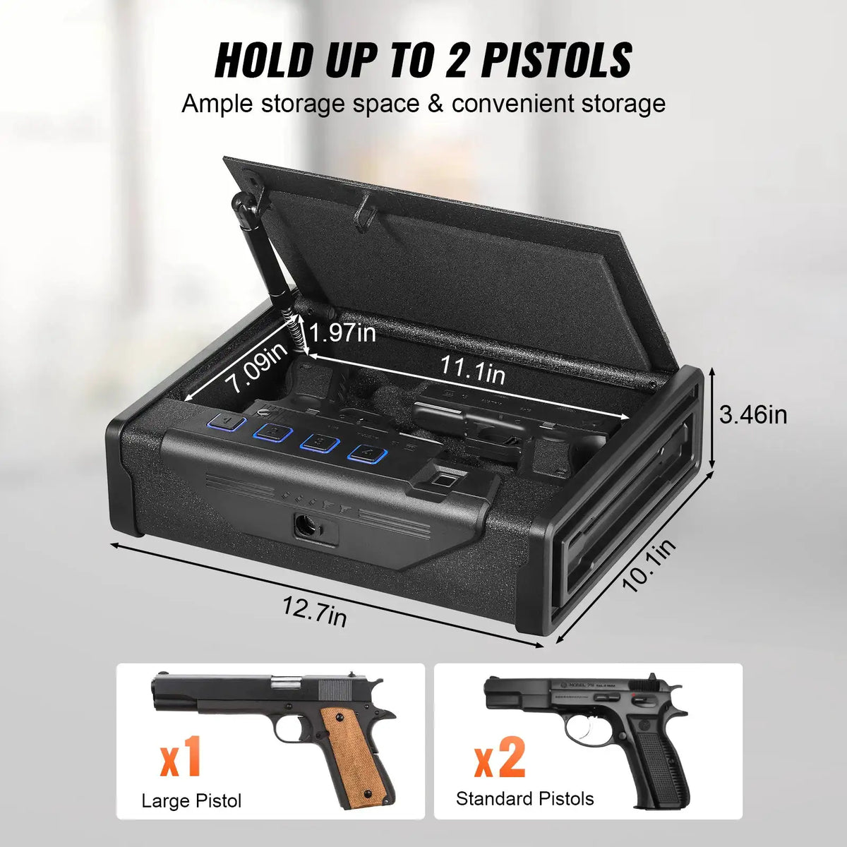 SucceBuy Steel Fingerprint Pistol Safe — product image 3