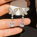 Drop Moissanite Earrings