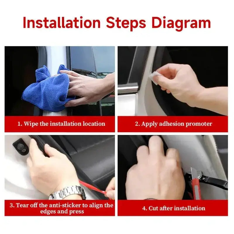Car Waterproof Universal Rubber Door Sealing Strip For Car