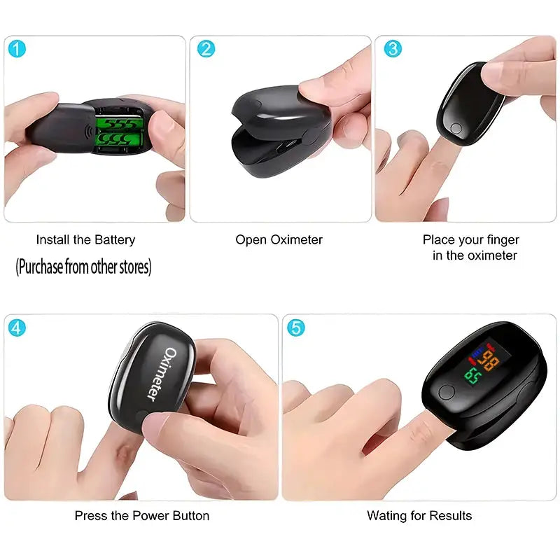 Non-Contact Ear Thermometer Finger Oximeter,for Infant & Adult, LCD Digital Display, Temperature/Pulse Rate Measurement