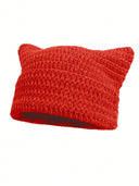 Y2K Striped Knit Winter Hat