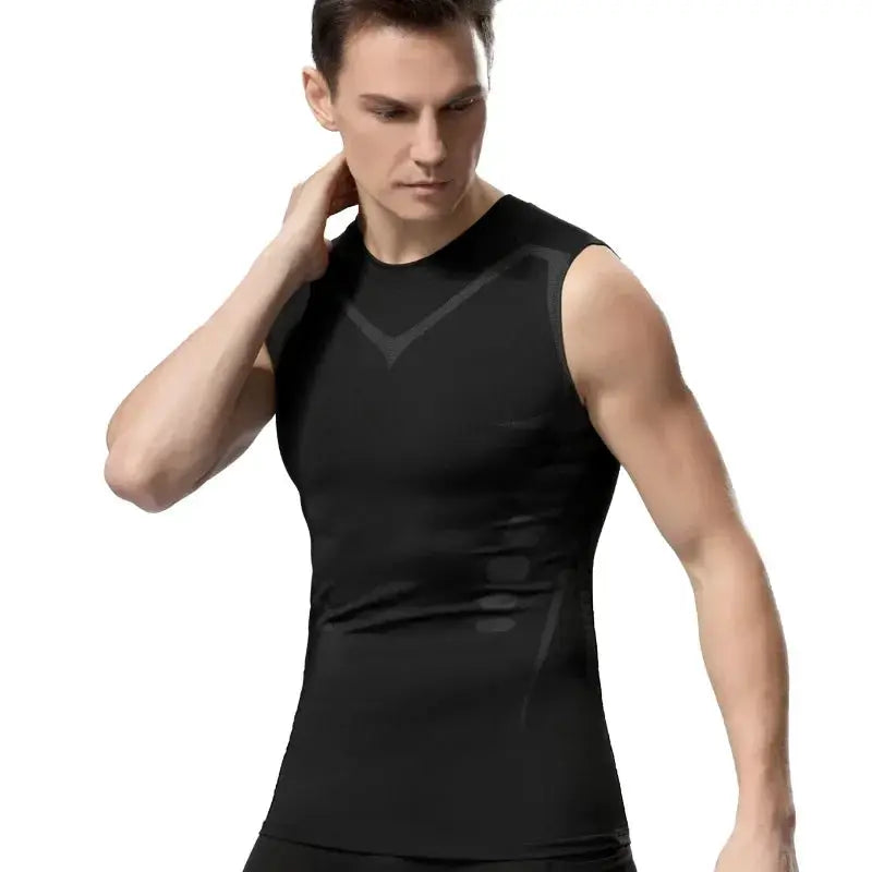 Compression Tank Top For Men Gym Shirt Sleeveless Quick Dry