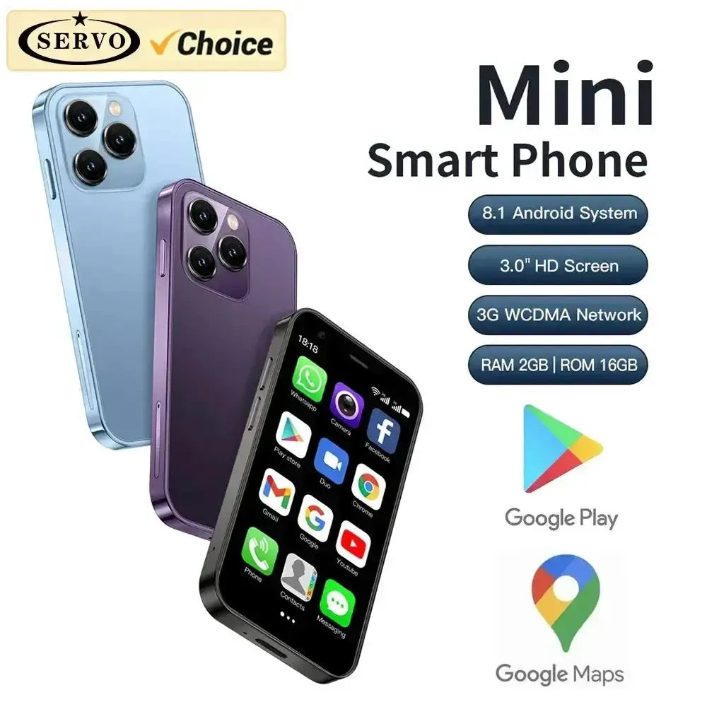 Servo 15SE Mini Smartphone Ultra Compact Dual SIM 3G 2023