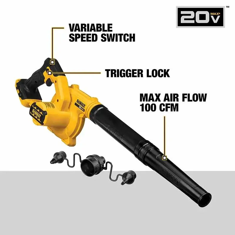 DCE100 20V Battery Air Blower for Leaf Cleanup Tool