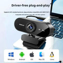 Webcam 1080P - Auto Focus For Sharp Video Calls