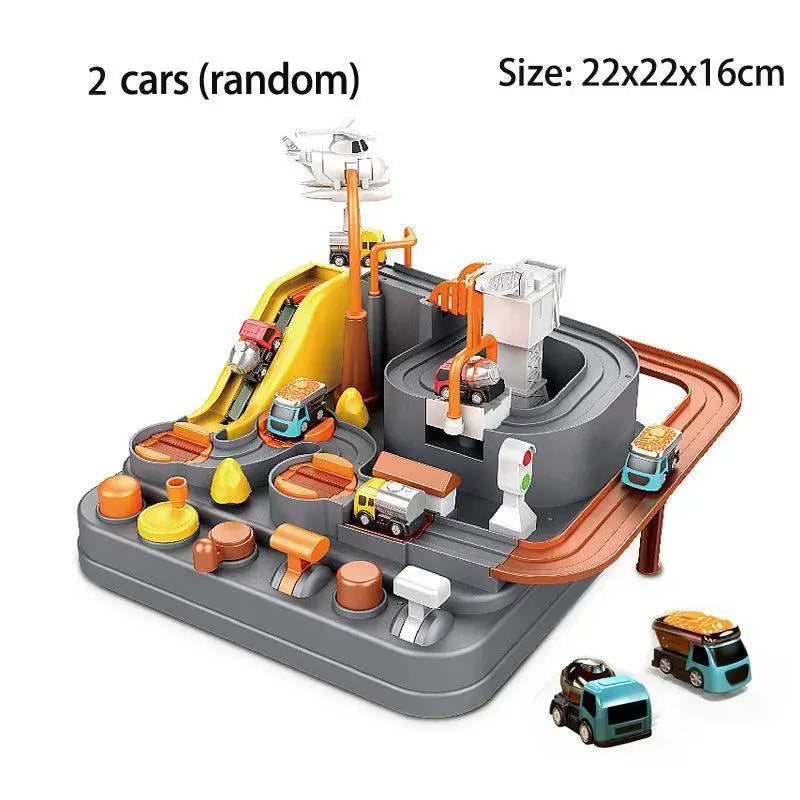 Racing Rail Car Adventure Train Toy Rocket Animals