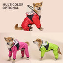 Dog Raincoat with Hoodie Waterproof Pet Clothes for Dogs